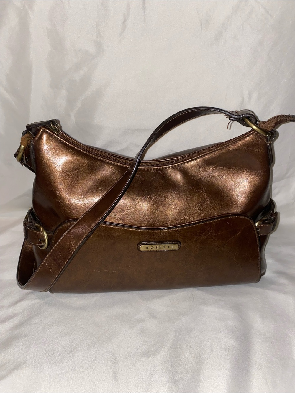 Rosetti Metallic Brown Shoulder Bag